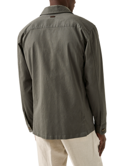 Eton Cotton Twill Chore Jacket, Khaki - view 2, Khaki