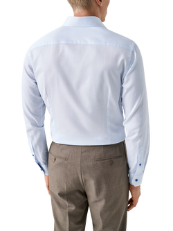 Eton Signature Twill Wrinkle-Resistant Shirt, Light Blue - view 2, Light Blue