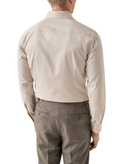 Eton Signature Twill Wrinkle-Resistant Long Sleeve Shirt, Beige - view 2, Beige