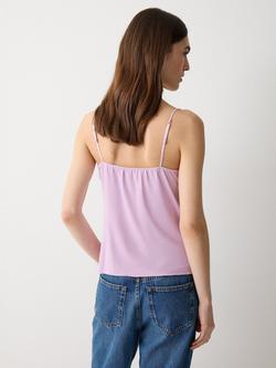 Jigsaw Lace Trim Camisole - view 2, Lilac Frost
