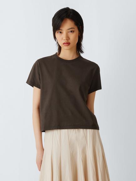 Colorful Standard Organic Boxy Cropped T-Shirt, Coffee Brown
