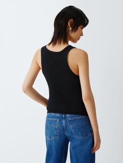 Colorful Standard Ribbed Tank Top - view 2, Navy