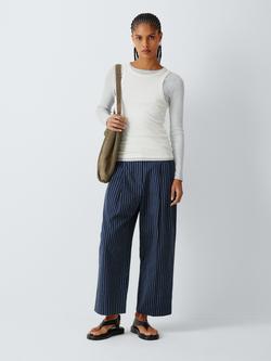 Colorful Standard Ribbed Long Sleeve Top - view 2, Light Grey