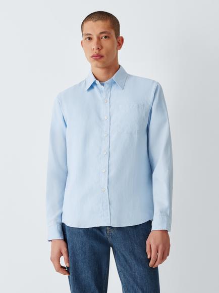 Colorful Standard Regular Fit Linen Shirt, Polar Blue