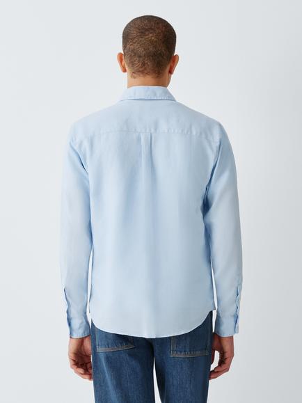 Colorful Standard Regular Fit Linen Shirt - view 2, Polar Blue