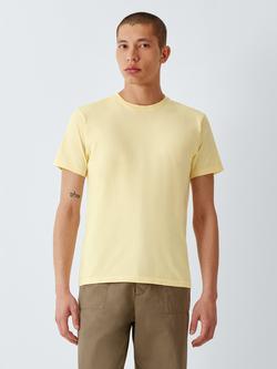 Colorful Standard Regular Fit Short Sleeve Cotton T-Shirt, Soft Yellow