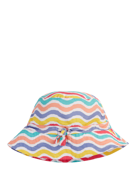 Frugi Kids' Harbour Adjustable Sun Safe Swim Hat, Rainbow, Rainbow