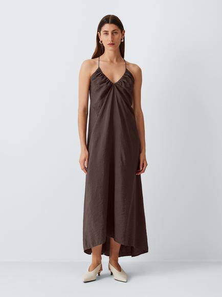 John Lewis Camisole Maxi Dress, Chocolate, Chocolate