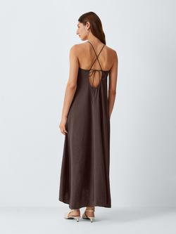 John Lewis Camisole Maxi Dress, Chocolate - view 2, Chocolate