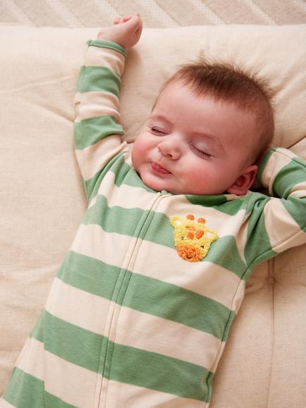 JoJo Maman Bébé Baby Giraffe Appliqué Zip Sleepsuit, Green - view 2, Green