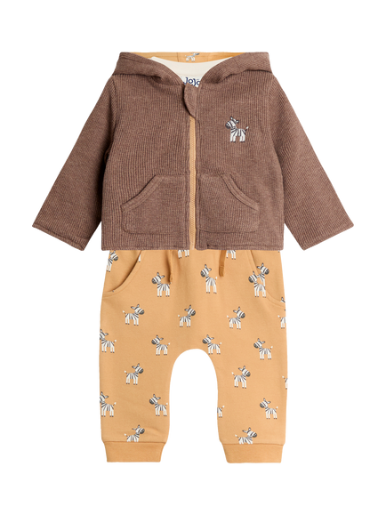 JoJo Maman Bébé Baby 3-Piece Outfit Set, Brown, Brown