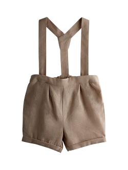 JoJo Maman Bébé Baby Shirt and Shorts Set, Stone - view 2, Stone