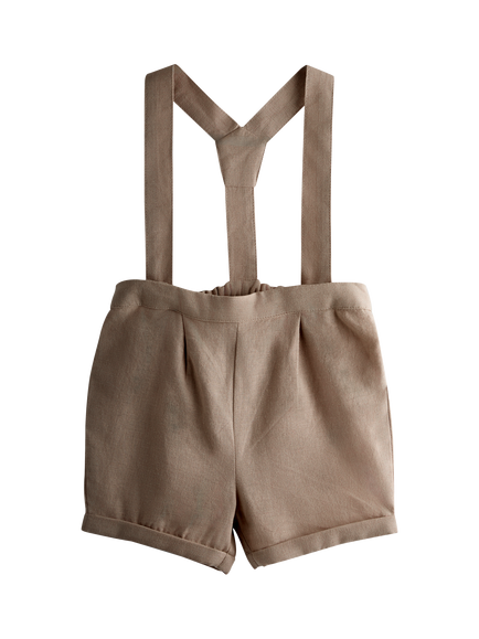 JoJo Maman Bébé Baby Shirt and Shorts Set, Stone - view 2, Stone