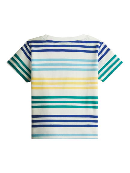 JoJo Maman Bébé Baby Crab Pocket T-Shirt & Shorts Set, Teal Green - view 2, Teal Green