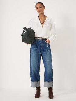 HUSH Harlow Tie Front Blouse containing LENZING™ ECOVERO™ Viscose, White - view 2, White