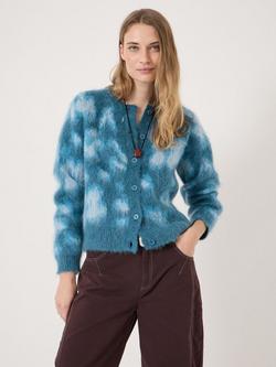 HUSH Florrie Abstract Cardigan, Blue, Blue