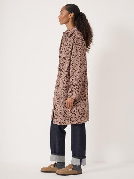 HUSH Carter Fawn Print Car Coat, Brown - view 2, Brown