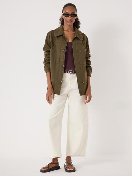 HUSH Jayda Utility Jacket, Olive - view 2, Olive