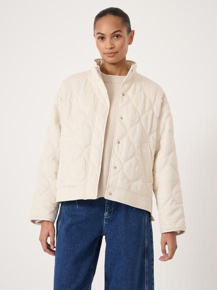 HUSH Viv Quilted Jacket, Stone, Stone