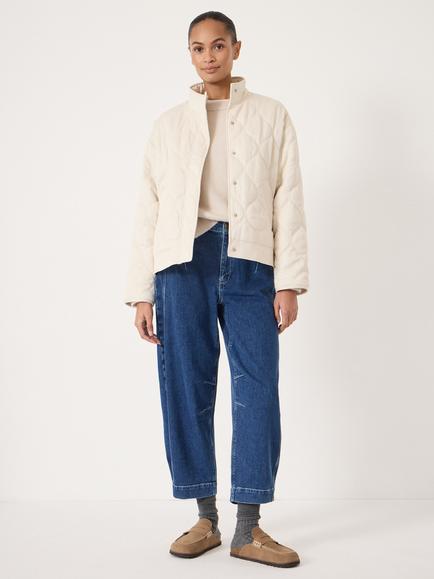 HUSH Viv Quilted Jacket, Stone - view 2, Stone