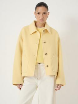 HUSH Double Faced Pure Wool Jacket, Butter, Butter