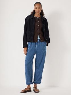 HUSH Super Soft Barrel Leg Jeans, Mid Blue - view 2, Mid Blue