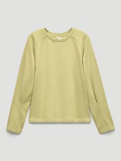 HUSH Anouk Seam Detail Sweatshirt, Pale Green, Pale Green