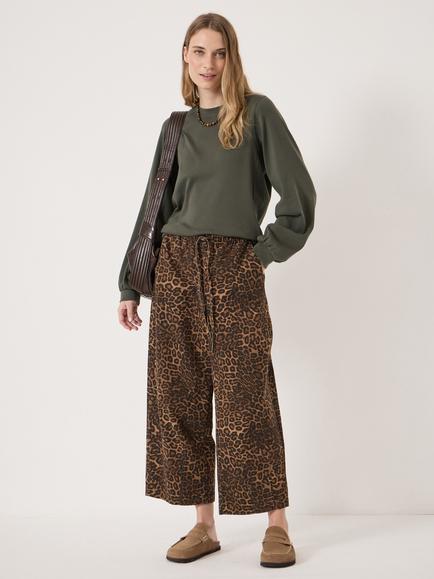 HUSH Elodie Puff Detail Top, Dark Khaki Green - view 2, Dark Khaki Green