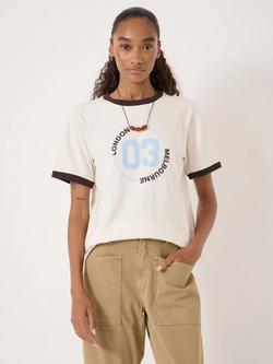 HUSH London Melbourne Graphic T-Shirt, Off White, Off White