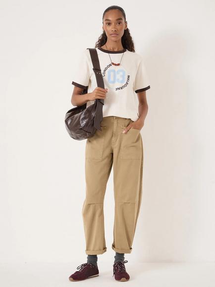 HUSH London Melbourne Graphic T-Shirt, Off White - view 2, Off White