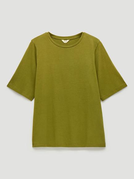 HUSH Reece Drapey T-shirt, Peat Moss