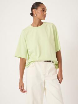 HUSH Romina Heavyweight Boxy T-Shirt, Pale Green, Pale Green