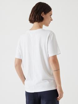 HUSH Rosie Crew Neck T-Shirt, White - view 2, White