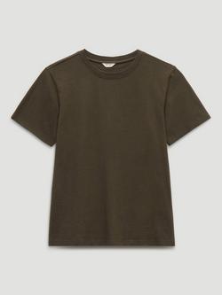 HUSH Rosie Regular Fit T-Shirt, Dark Khaki Green