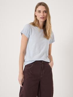 HUSH Crew Neck Slim Fit T-Shirt, Light Blue, Light Blue