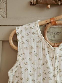 Little Dutch Baby Blueberry Leaves Print Sleeping Bag, 0.5 Tog, Multi - view 2, Multi