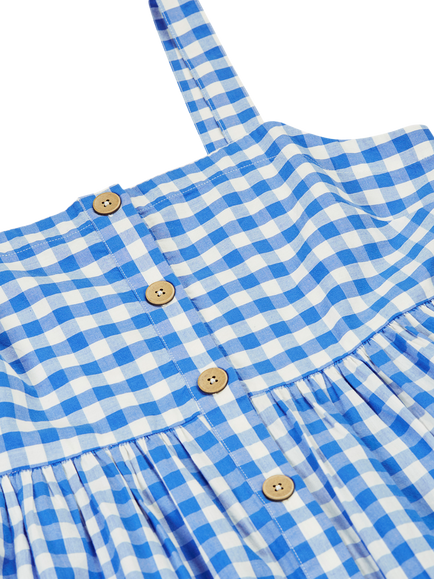 Frugi Grown Ups Sammy Strappy Sundress, Cobalt - view 2, Cobalt