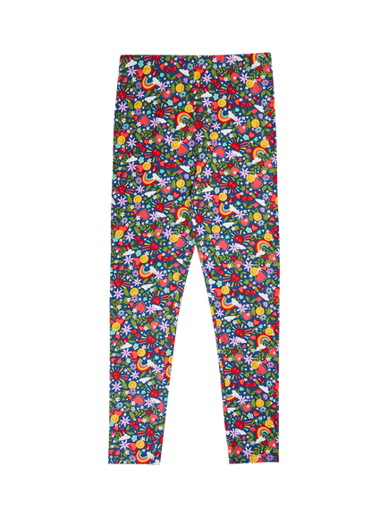 Frugi Grown Ups Leona Leggings, Happy Days, Happy Days