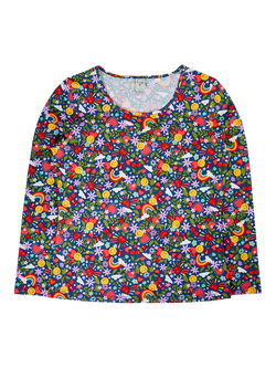 Frugi Grown Ups Bryher Stretch Cotton Top, Happy Days, Happy Days