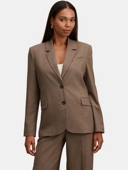 Forever New Rhiannon Single Breasted Blazer, Burnt Sage, Burnt Sage