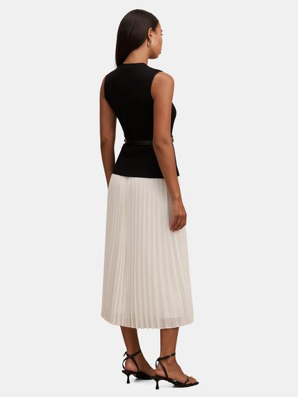 Forever New Louisa Knit Mix Dress, Mono - view 2, Mono