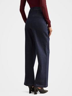 Forever New Petite Harper Wide Leg Jeans, Dark Wash - view 2, Dark Wash