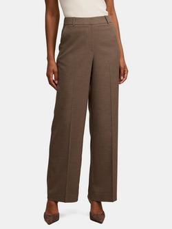 Forever New Rhiannon Straight Leg Tailored Trousers, Burnt Sage, Burnt Sage