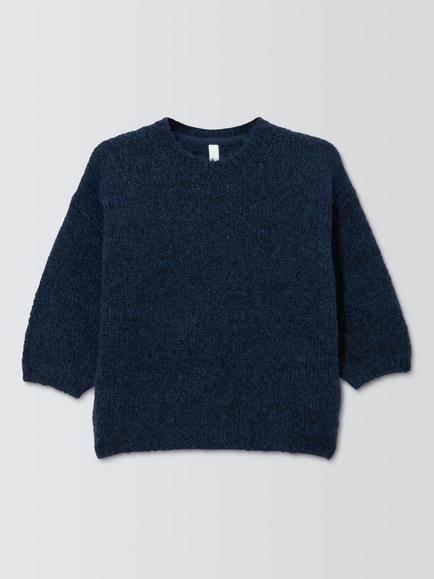 AND/OR Poppy Wool Blend Knit Jumper, Navy