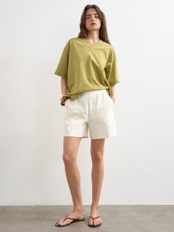 Topshop Jogger Shorts, White, White