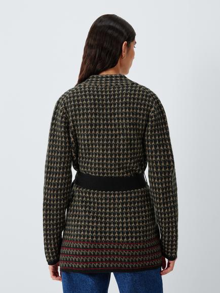 John Lewis AND/OR Belted Cardigan, Multi - view 2, Multi