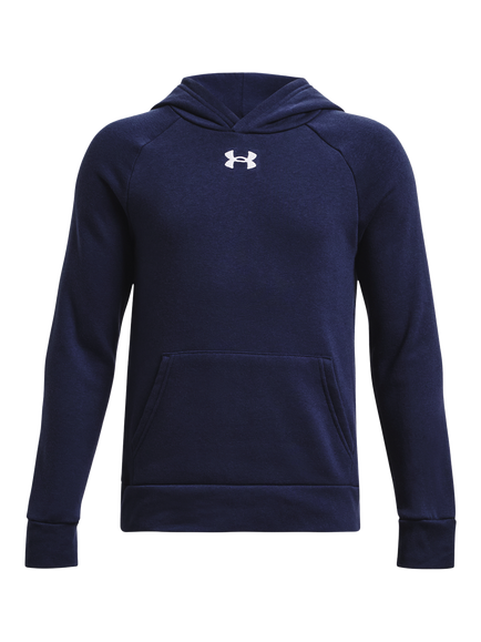 Under Armour Kids' Rival Fleece Hoodie, Blue, Blue