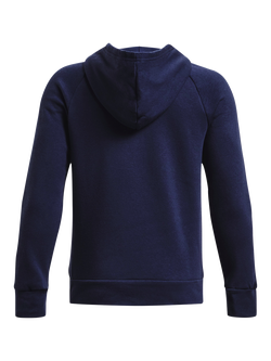 Under Armour Kids' Rival Fleece Hoodie, Blue - view 2, Blue