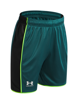 Under Armour Kids' Challenger Train Sports Shorts, Rack Green - view 2, Rack Green