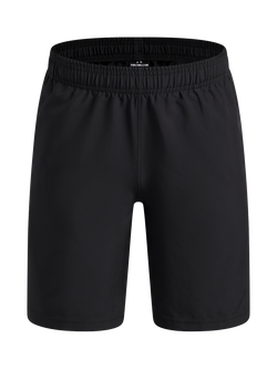 Under Armour Kids' Tech Wordmark Shorts, Black, Bl/Venom Red